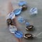 6 Packs: 14 ct. (84 total) Beam Blue Czech Glass Oval Bead Mix by Bead Landing™